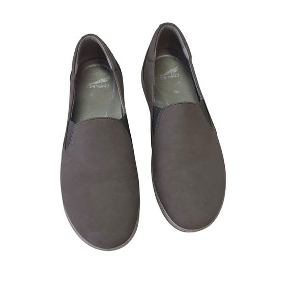 Dansko Gray Flats Comfortable Slip-Ons - Picture 2 of 8